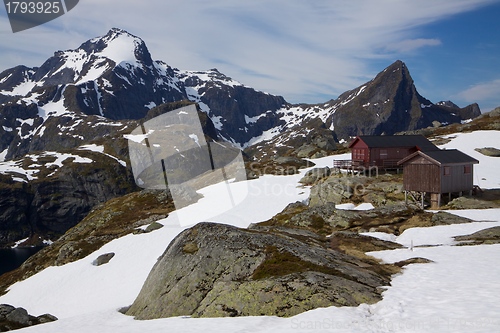 Image of Mountain hut on Lofoten