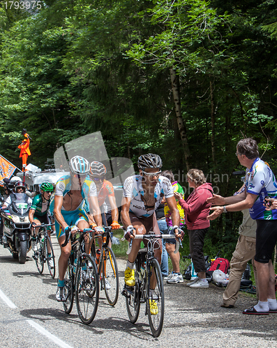 Image of Group of Cyclists on Col du Granier