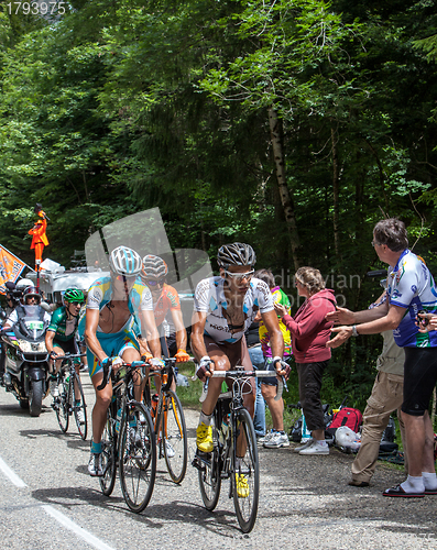 Image of Group of Cyclists on Col du Granier