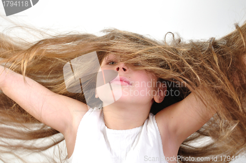 Image of windy hair