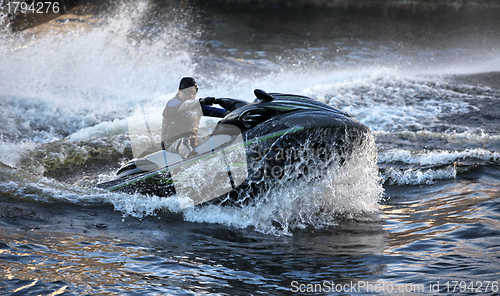 Image of splashes and waves  seadoo    