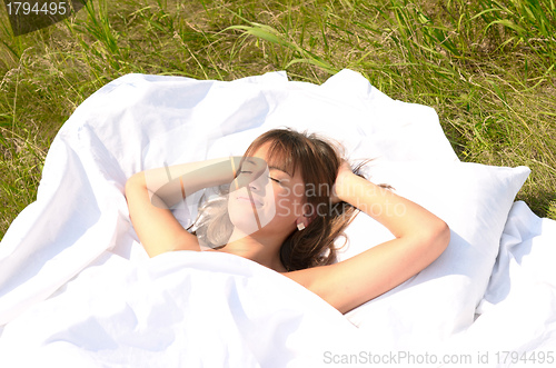 Image of relaxing woman