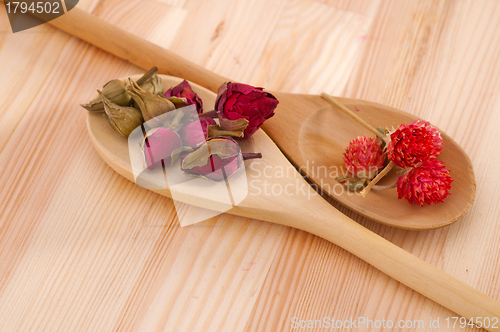 Image of dry floral herbal tea