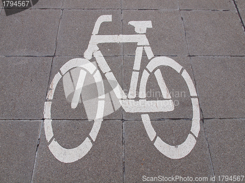 Image of Bike lane sign