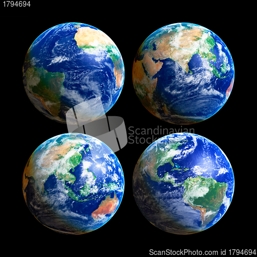 Image of Four Globes