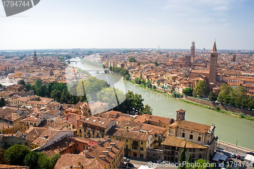 Image of Verona and Adige River