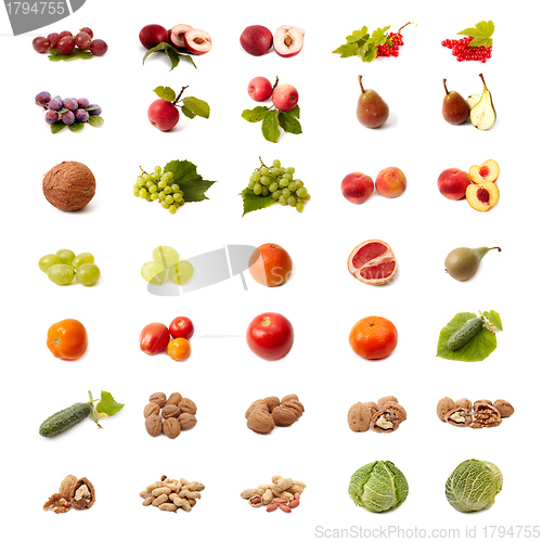 Image of Isolated fruit and vegetable set