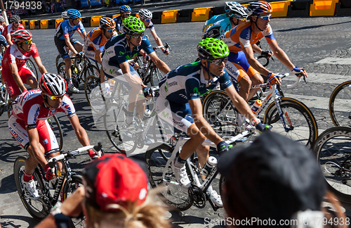 Image of Tourists Photographing the Tour of France