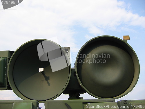 Image of military - radar dish