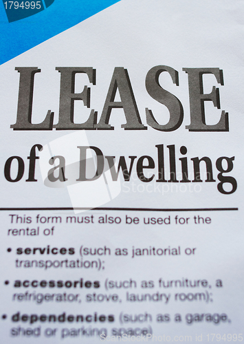 Image of a lease