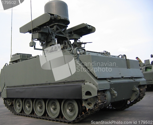 Image of Military - Closeup of tank truck