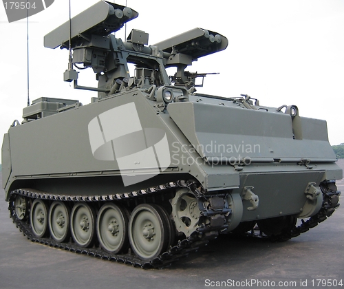 Image of Military - Closeup of tank truck