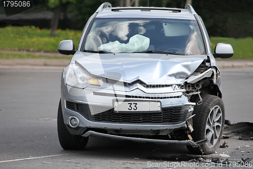 Image of Citroen C-Crosser after the accident