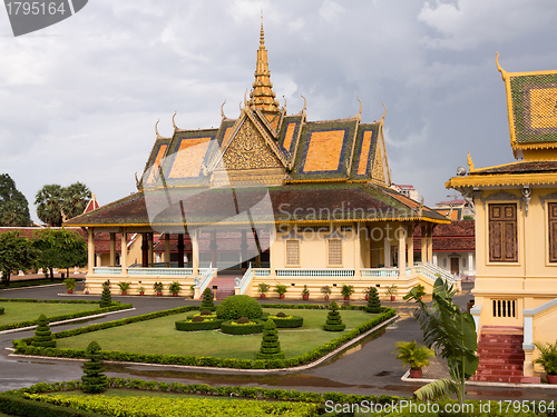 Image of Ornate buildings in Royal Palace Cambodia