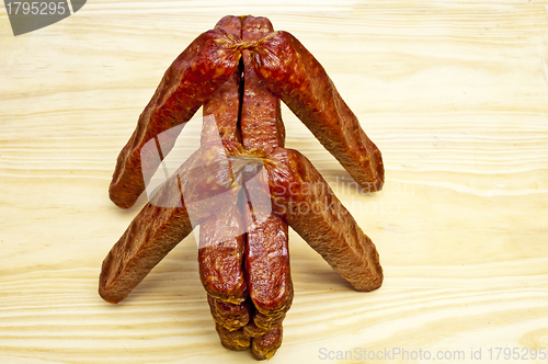 Image of smoked sausage of the Black Forest