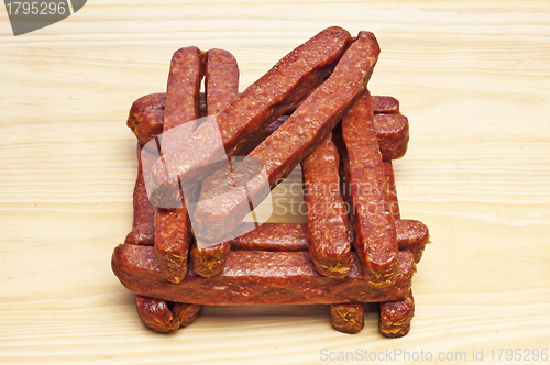 Image of smoked sausage of the Black Forest