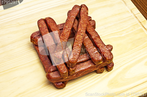 Image of smoked sausage of the Black Forest