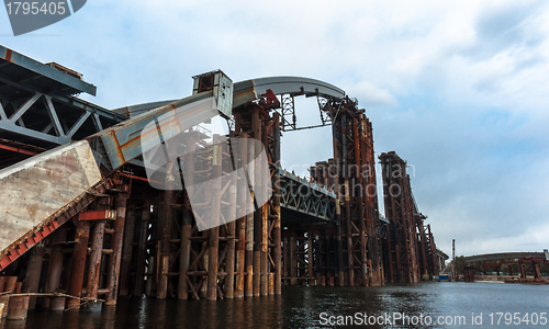 Image of An old bridge on the river