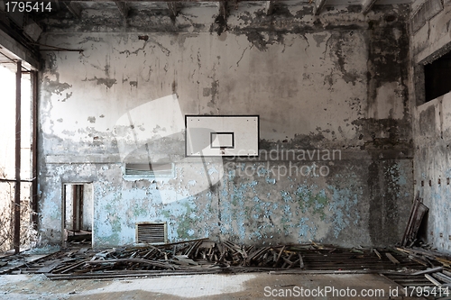 Image of Basket ball room in Chernobyl