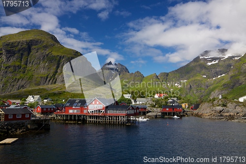 Image of Picturesque village on Lofoten