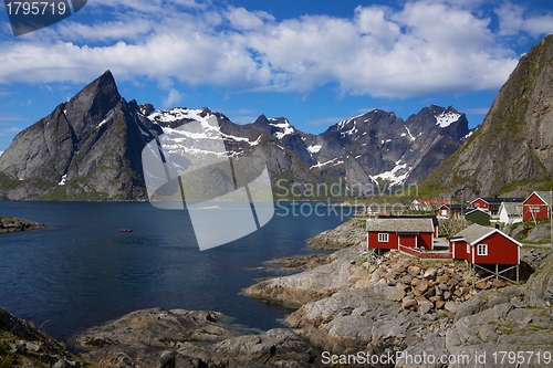 Image of Fishing village by fjord