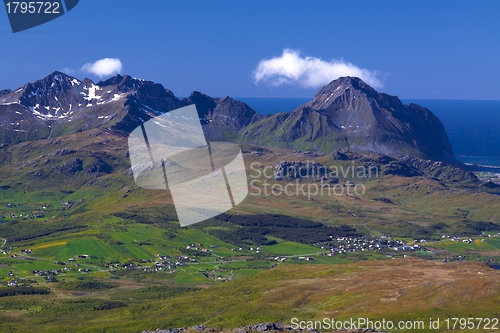 Image of Mountain panorama on Lofoten