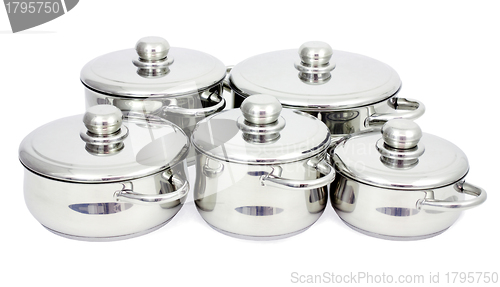 Image of Stainless steel pans