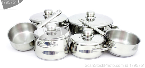 Image of Stainless steel pans