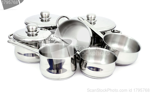 Image of Stainless steel pans