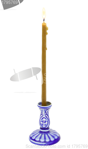 Image of Candle on a candlestick