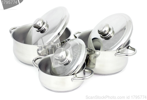 Image of Stainless steel pans