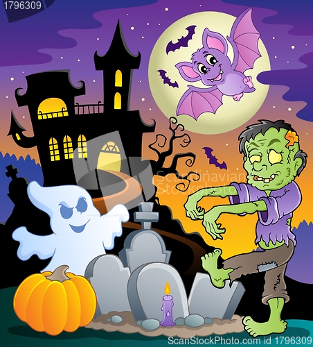 Image of Halloween topic scene 1