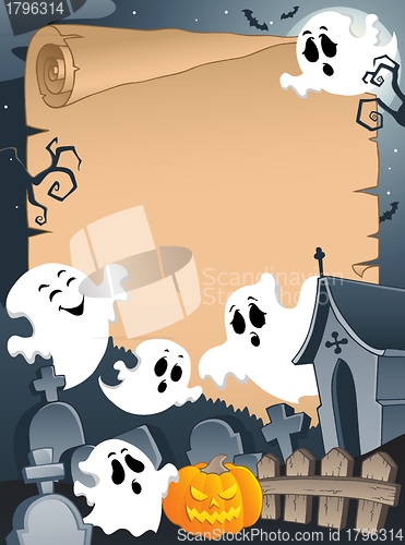 Image of Scene with Halloween parchment 4