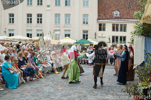 Image of TALLINN, ESTONIA - JULY 8: Celebrating of Days  the Middle Ages 