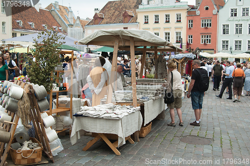 Image of TALLINN, ESTONIA - JULY 8: Celebrating of Days  the Middle Ages 