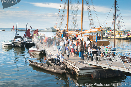 Image of TALLINN, ESTONIA - JULY 14 - People on celebrating at the "Talli