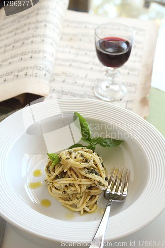 Image of Spaghetti With Pesto