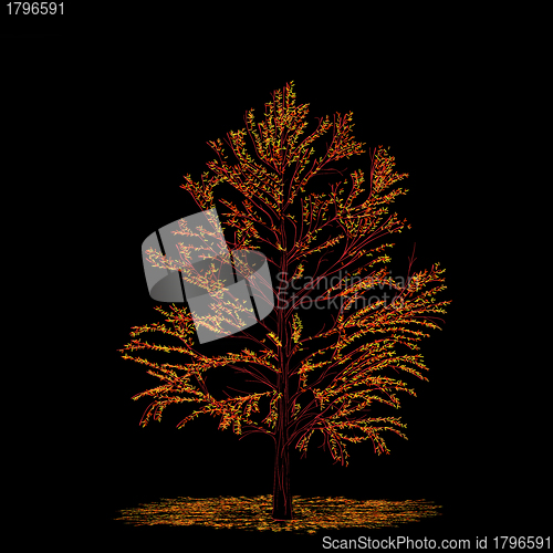 Image of Autumn tree card