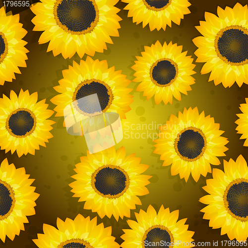 Image of Sunflowers seamless