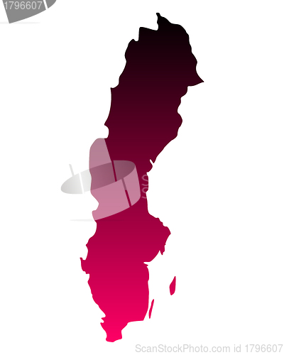 Image of Map of Sweden