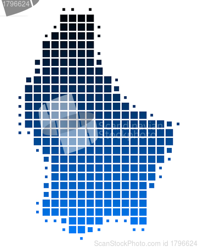 Image of Map of Luxembourg