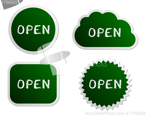 Image of Open buttons