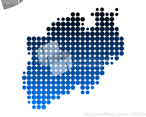 Image of Map of North Rhine-Westphalia