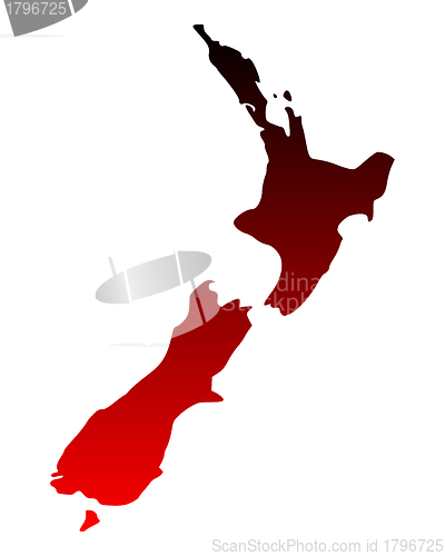 Image of Map of New Zealand