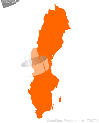 Image of Map of Sweden