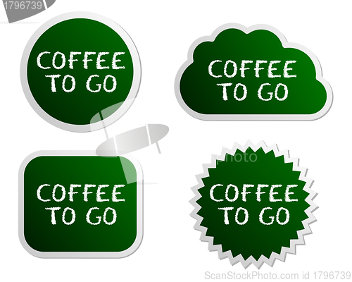 Image of Coffee to go buttons