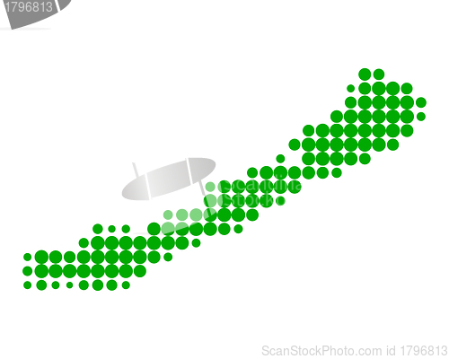 Image of Map of Lake Balaton