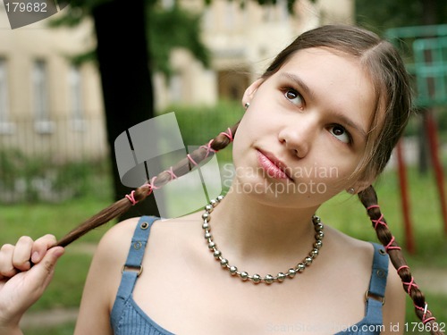 Image of Girl with braids