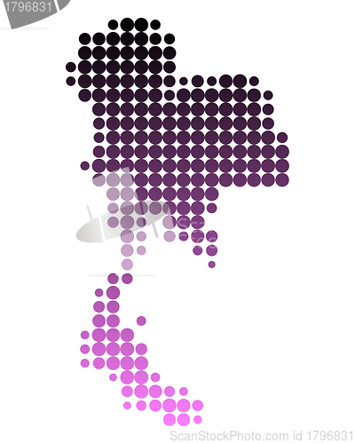 Image of Map of Thailand