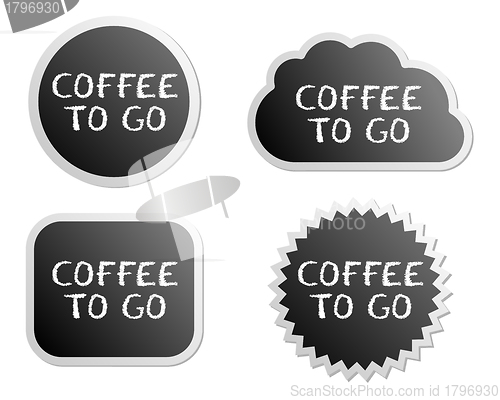 Image of Coffee to go buttons